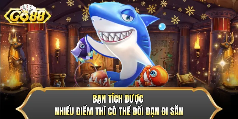 Bạn tích được nhiều điểm thì có thể đổi đạn đi săn